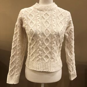 Poof apparel Off White Sweater, Size M